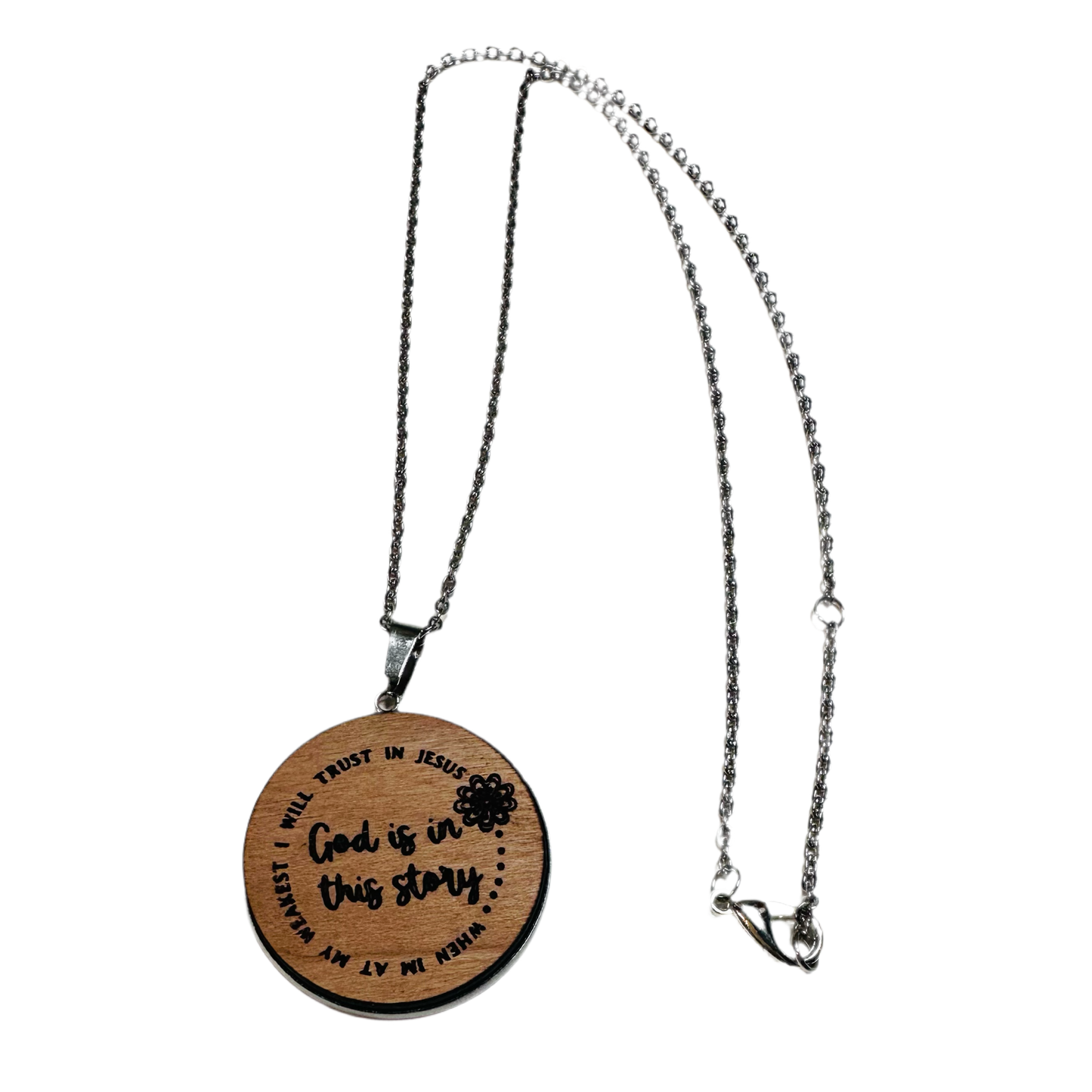 At My Weakest Trust In Jesus Pendant *
