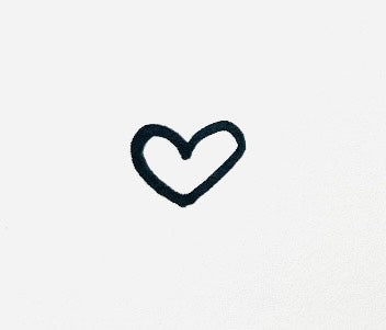 Custom Hand Drawn Heart Sign