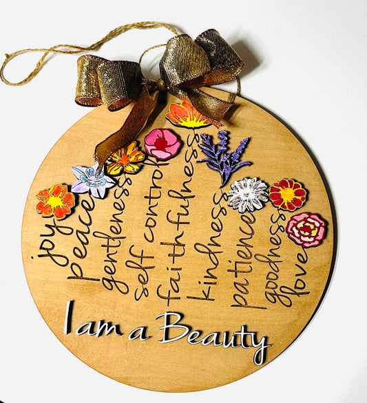 Beauties Fruit of the Spirits Door Hanger