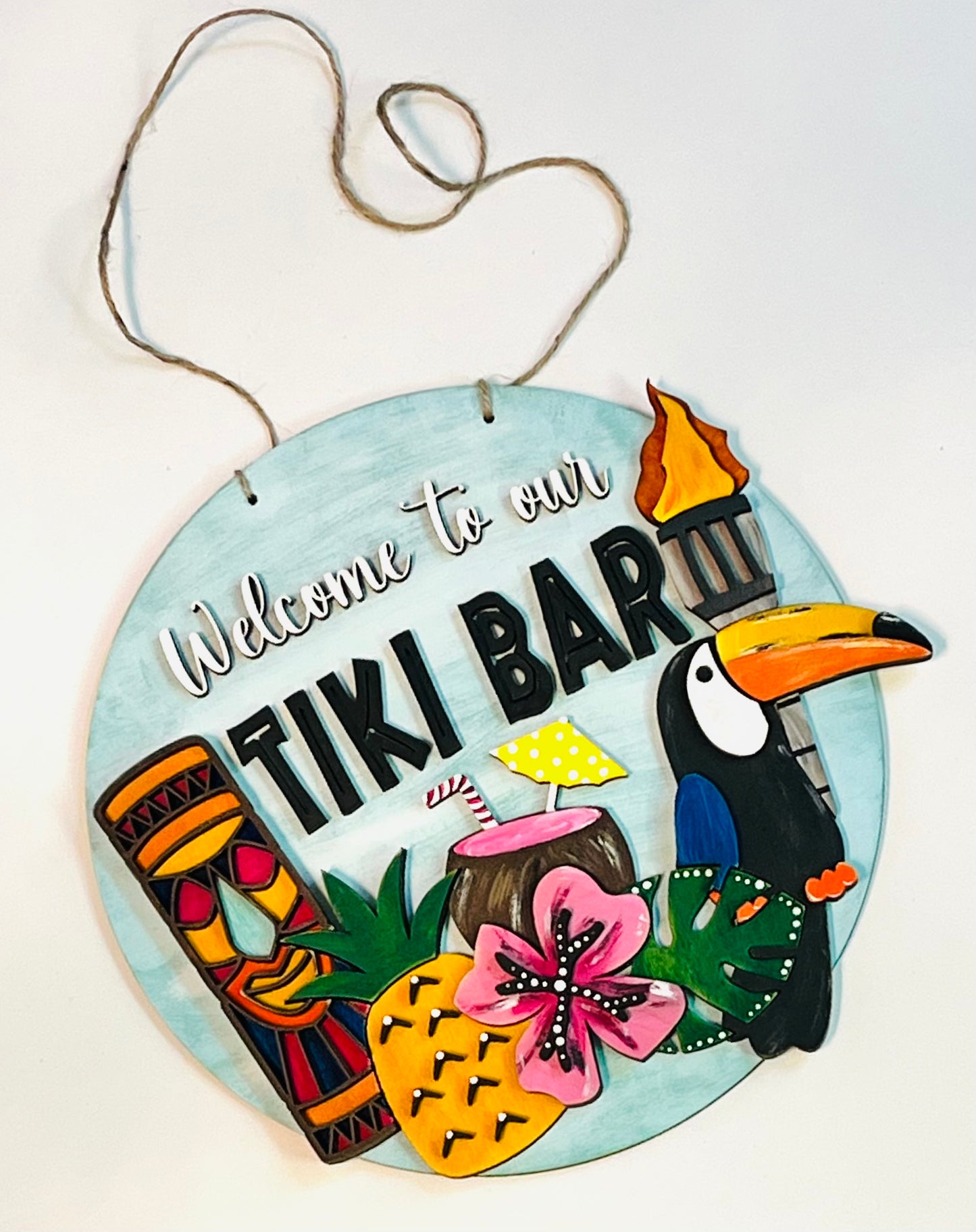 Tiki Bar Door Hanger