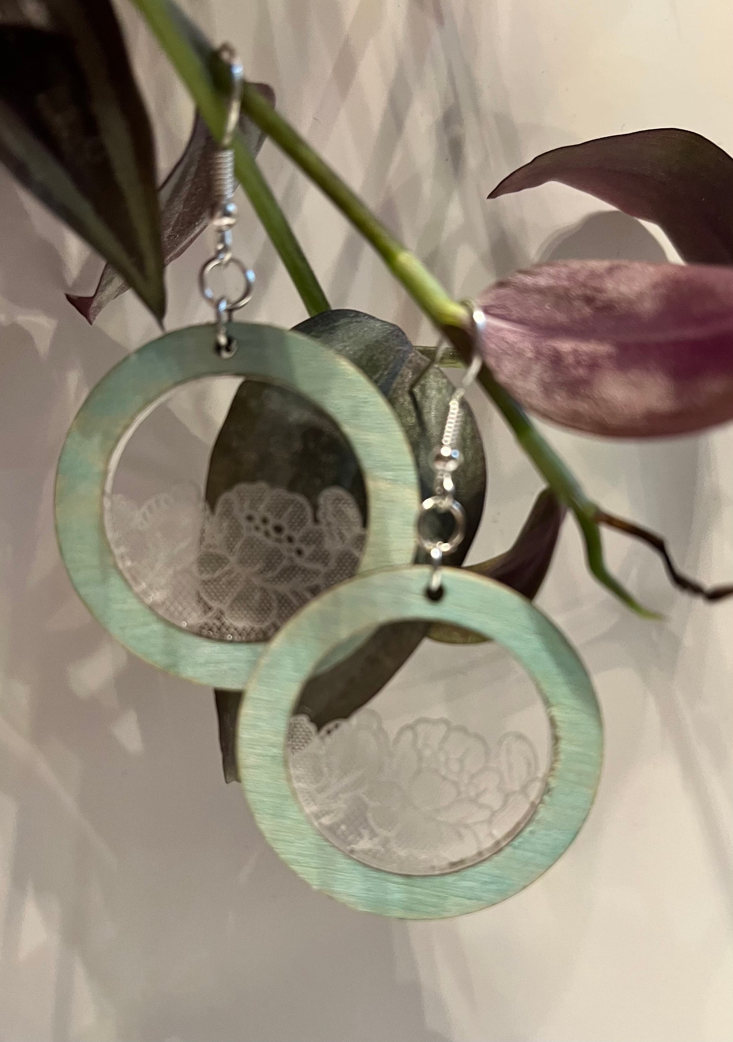 Lace Round Earrings